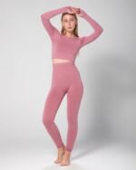 Seamless sculpting long sleeve set of 2 in cherry blossom
